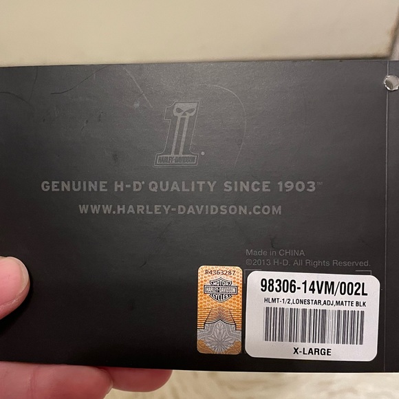 COPY - Haley Davidson Lone Star Adjustable Fit Half Helmet - Size XL / XXL - Picture 11 of 13